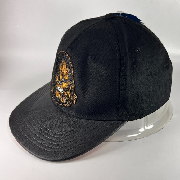 Disney Chewbacca Snapback Cap Hat Black Star Wars Lucasfilm Theme Park Mens - Picture 2 of 15
